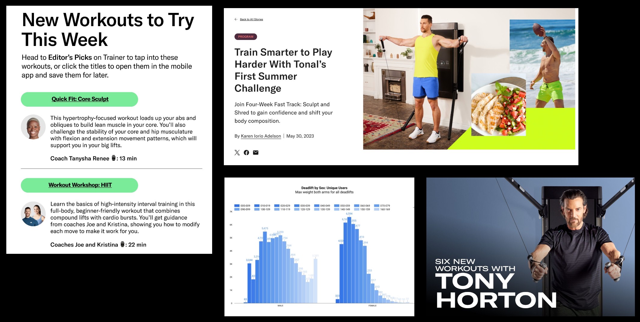 Custom workout sharing flow, from sharing a link to a friend adding it to their library