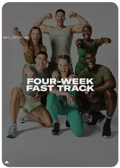 Four-Week Fast Track Liftoff key art, full coach lineup